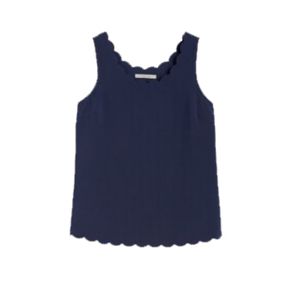 41Hawthorn Scallop Tank - Navy - Medium